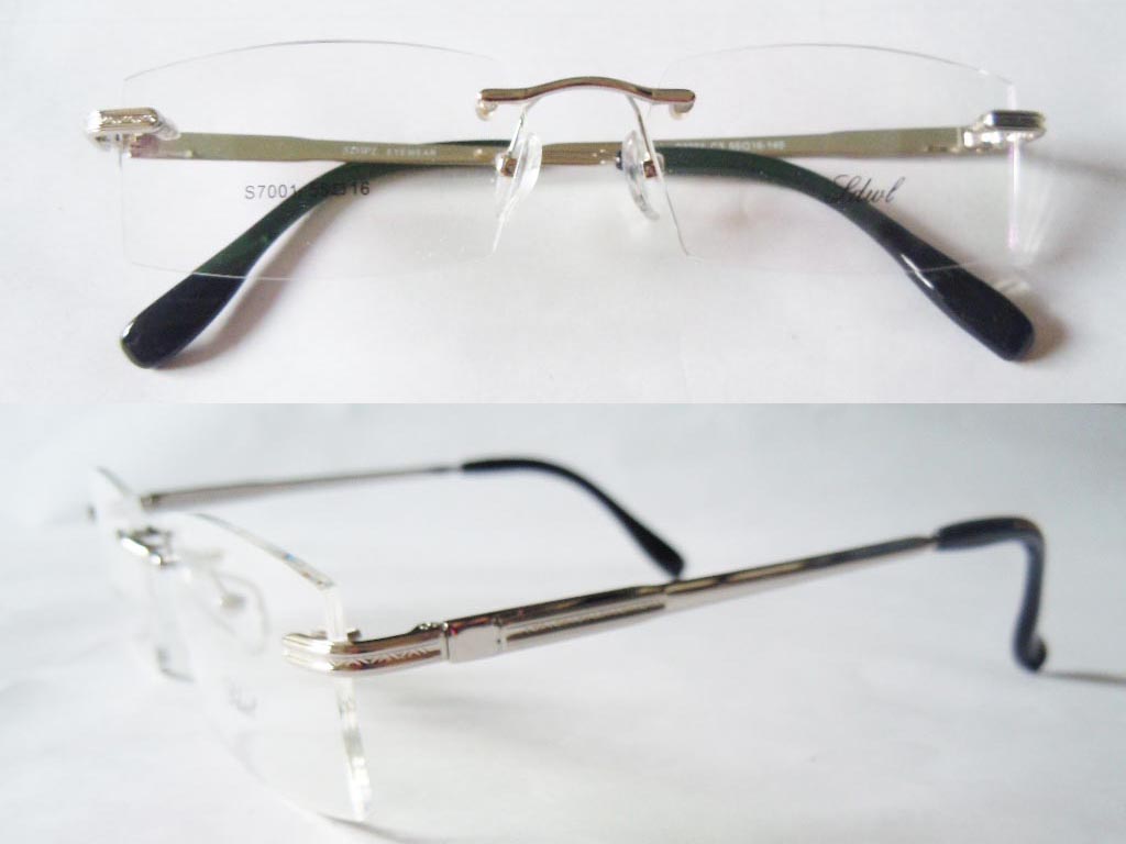 RL013  Rimless 3-Piece Eyeglasses