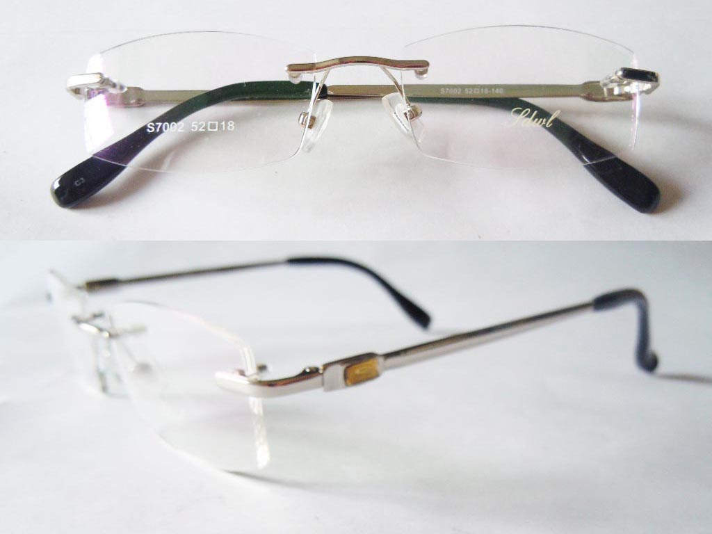 RL014  Rimless 3-Piece Eyeglasses