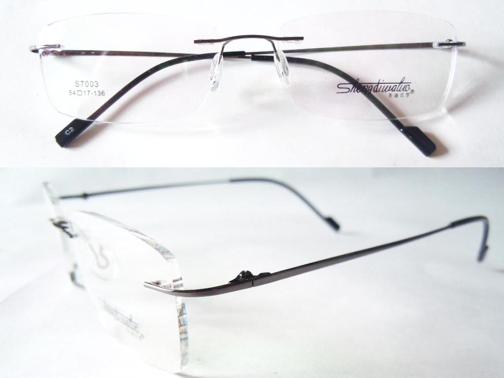 RL015  Rimless 3-Piece Eyeglasses