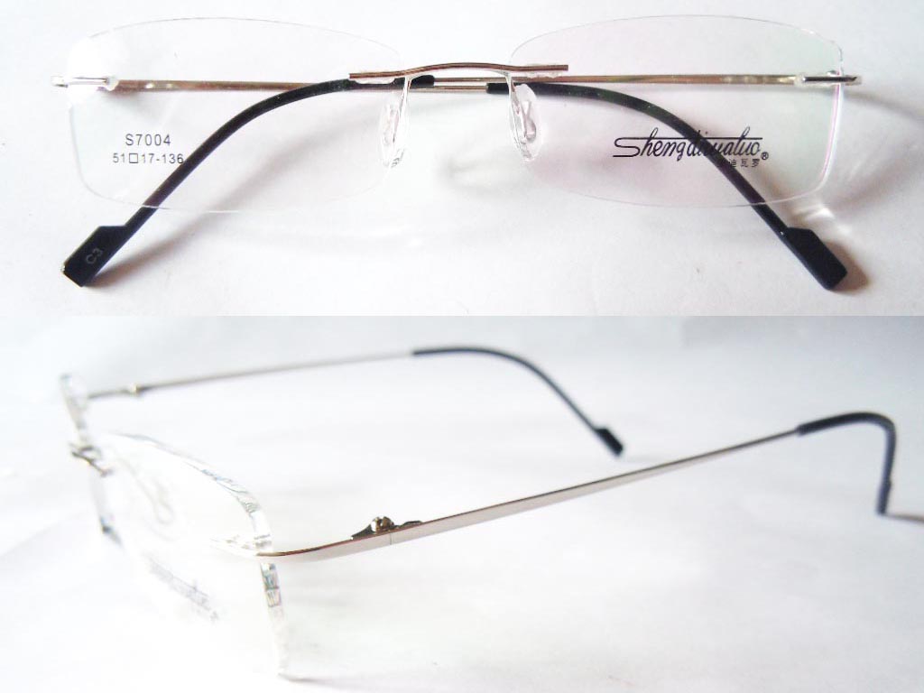 RL016  Rimless 3-Piece Eyeglasses