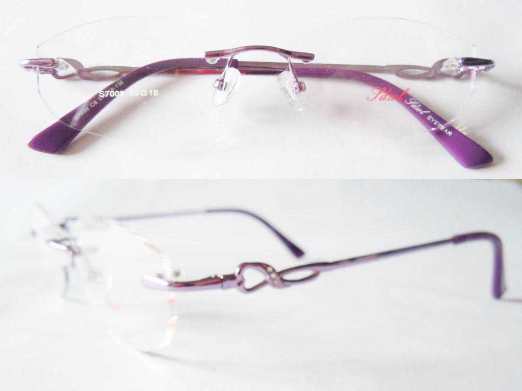 RL017  Rimless 3-Piece Eyeglasses