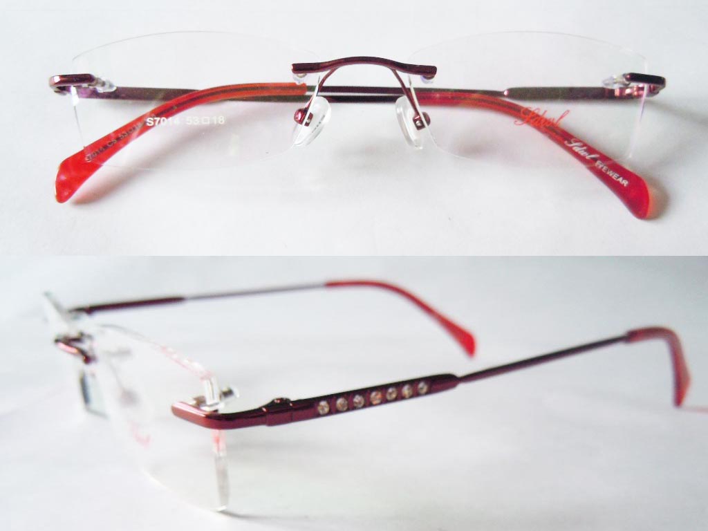 RL018  Rimless 3-Piece Eyeglasses