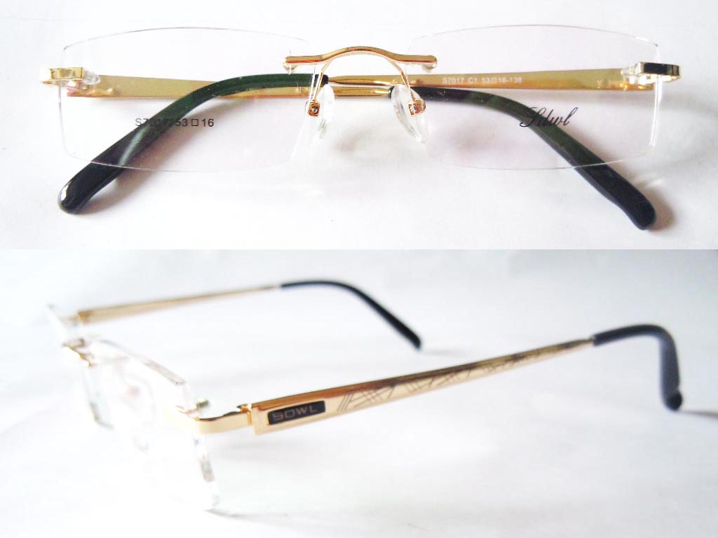 RL019  Rimless 3-Piece Eyeglasses