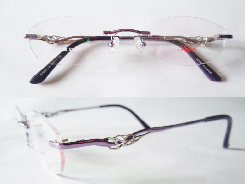 RL020  Rimless 3-Piece Eyeglasses