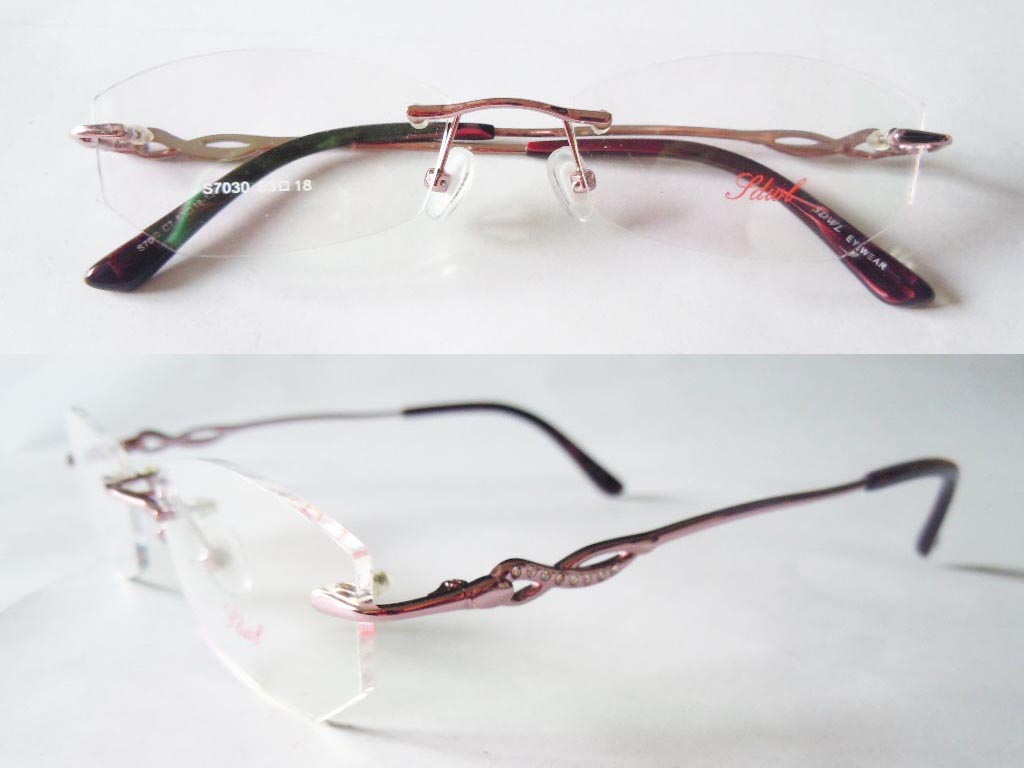 RL021  Rimless 3-Piece Eyeglasses