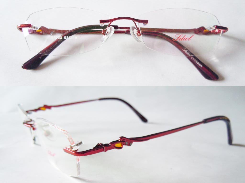 RL022  Rimless 3-Piece Eyeglasses